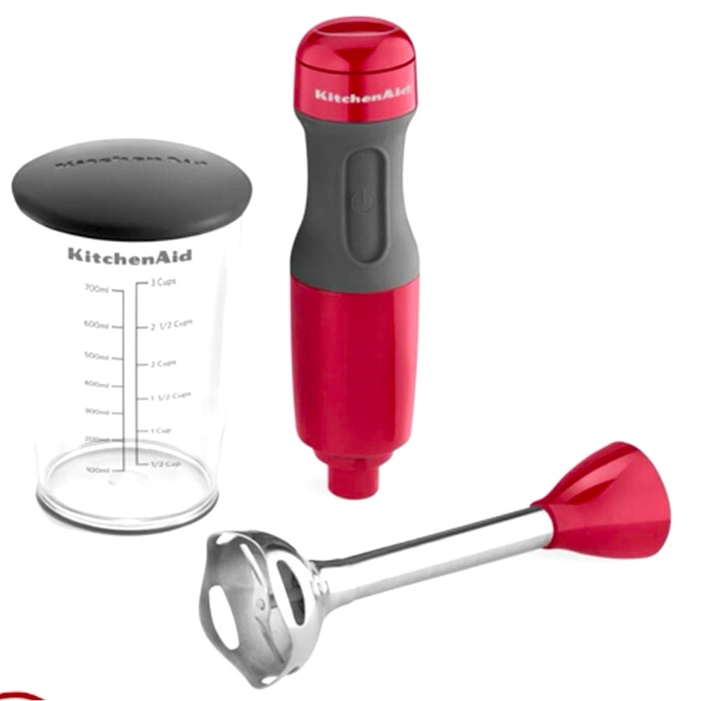 KitchenAid Red  Hand Blender Set